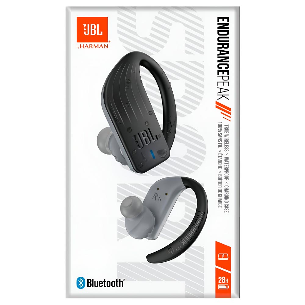 Fone de Ouvido JBL Endurance Peak Waterproof / Bluetooth - Preto