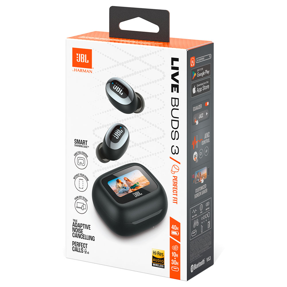 Fone de Ouvido JBL Live Buds 3 Perfect Fit TWS / Bluetooth - Preto