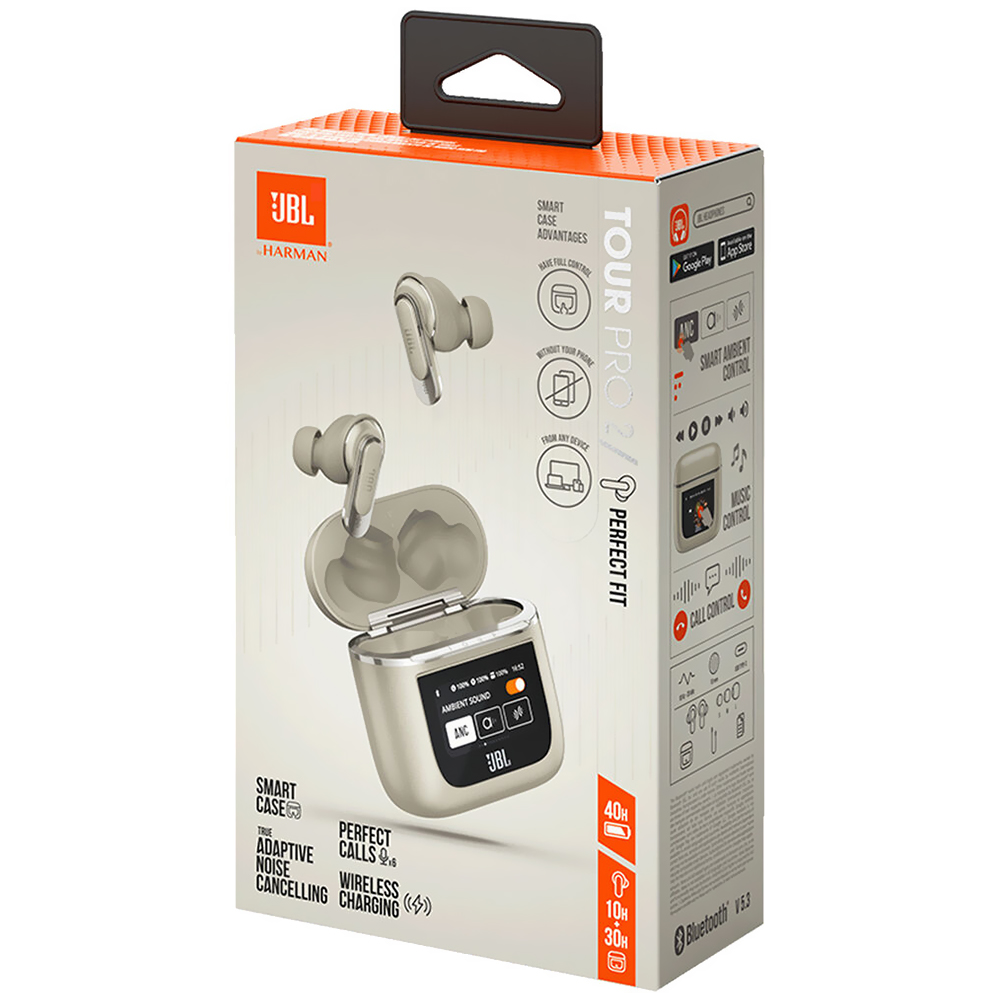 Fone de Ouvido JBL Tour Pro2 Perfect Fit TWS - Champagne