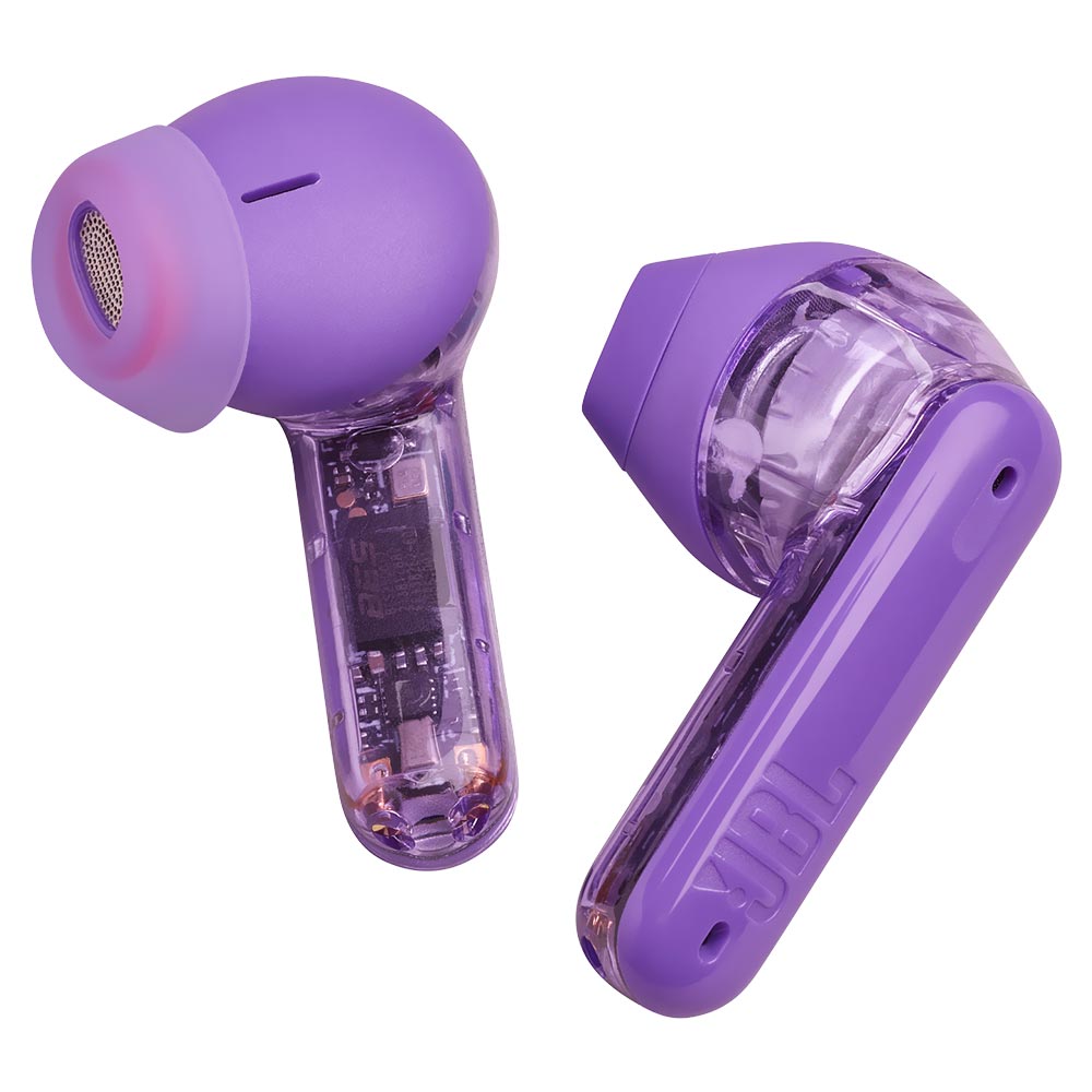 Fone de Ouvido JBL Tune Flex Ghost Edition Perfect Fit TWS / Bluetooth - Roxo