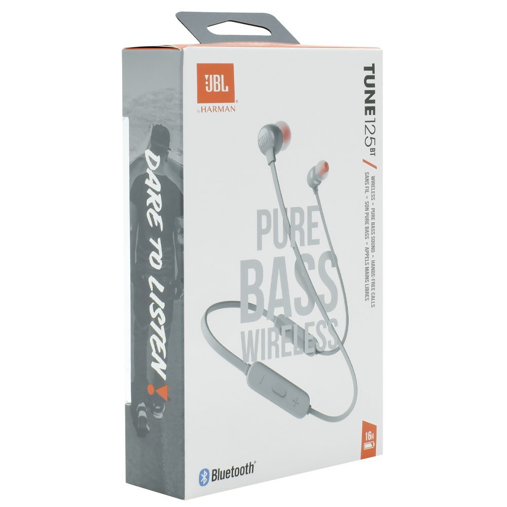 Fone de Ouvido JBL Tune T125BT / Bluetooth - Cinza