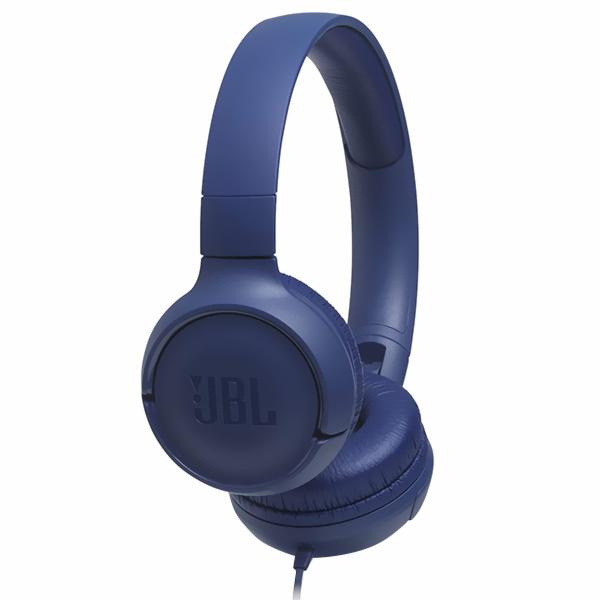 Fone de Ouvido JBL Tune T500 Pure Bass / Com Fio - Azul