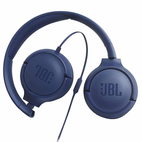 Fone de Ouvido JBL Tune T500 Pure Bass / Com Fio - Azul