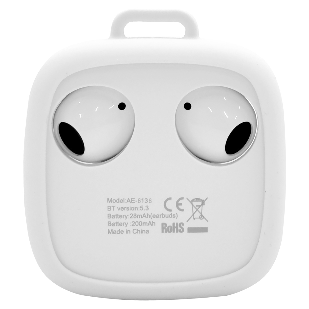 Fone de Ouvido Satellite AE-6132 TWS / Bluetooth - Branco