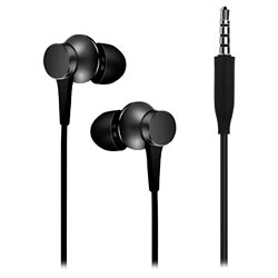 Fone de Ouvido Xiaomi Mi IN-EAR Basic Matte / Com Fio - Preto (ZBW4354TY)