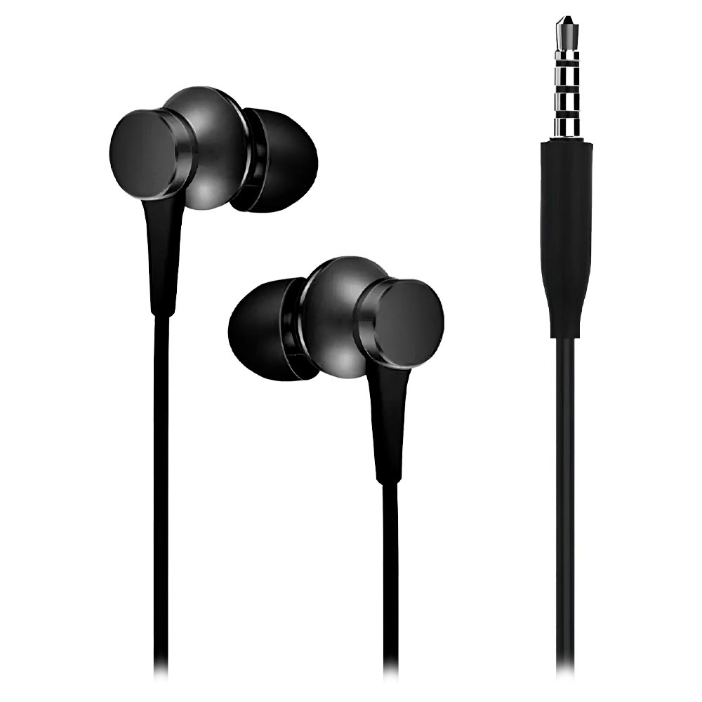 Fone de Ouvido Xiaomi Mi IN-EAR Basic Matte / Com Fio - Preto (ZBW4354TY)