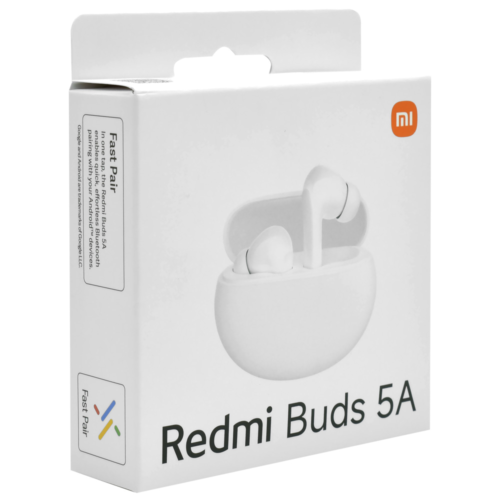 Fone de Ouvido Xiaomi Redmi Buds 5A / Bluetooth - Branco (BHR8363IN)