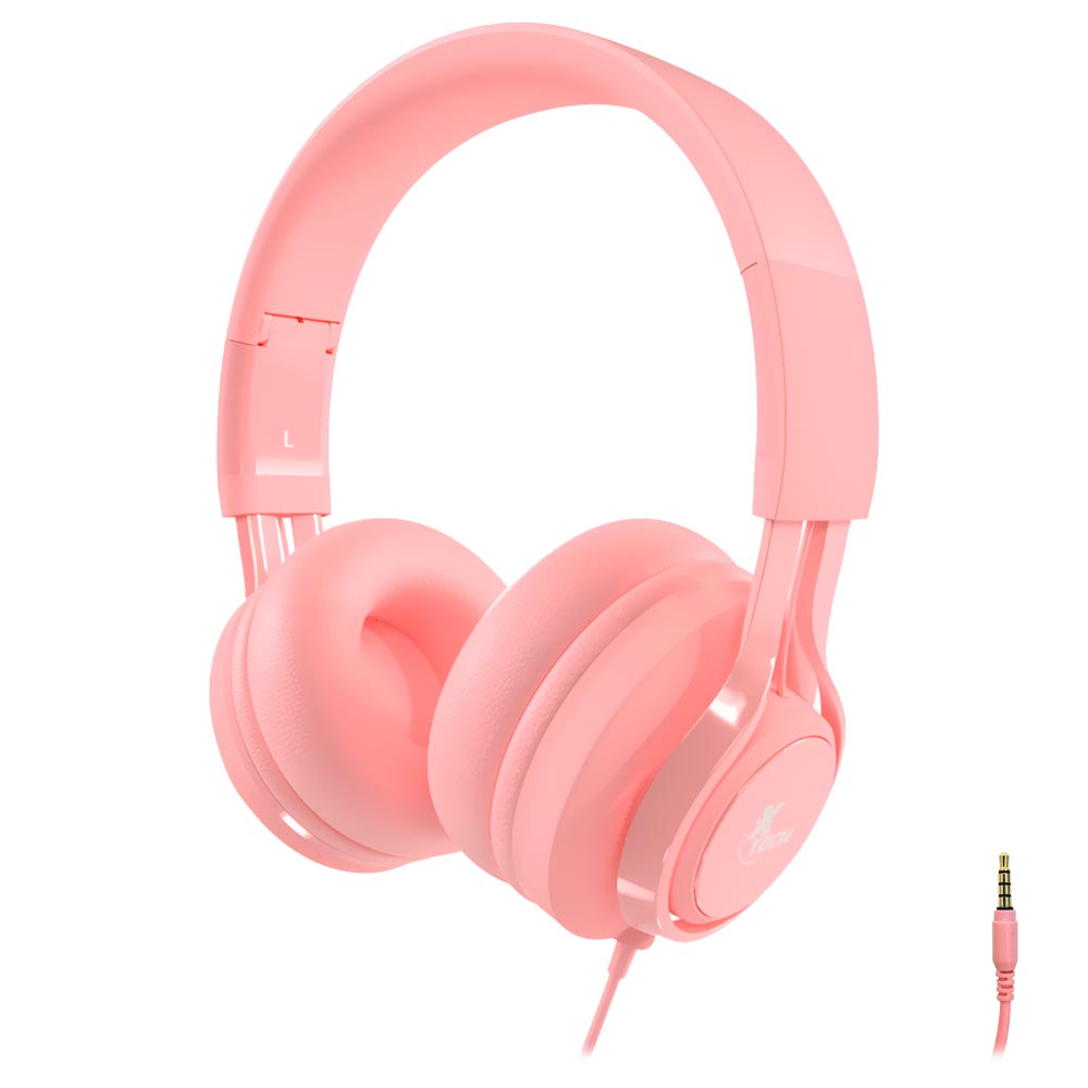 Fone de Ouvido Xtech XTH355 Cutie Kids / Com Fio - Rosa