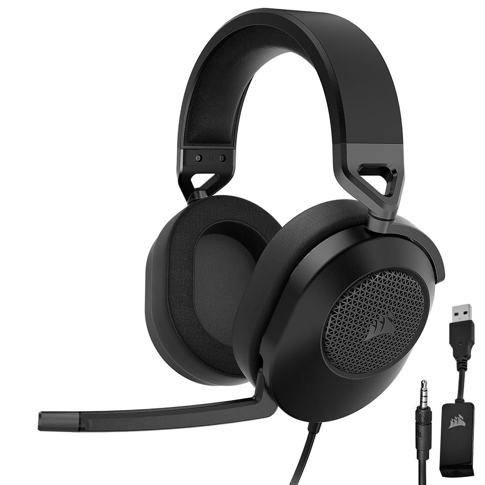 Fone Gamer Corsair Surround HS65 / Com Fio - Preto (CA-9011270-NA)