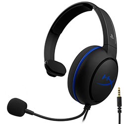 Fone Gamer HyperX Cloud Chat PS4 / Com fio - Preto (HX-HSCCHS-BK/AM)