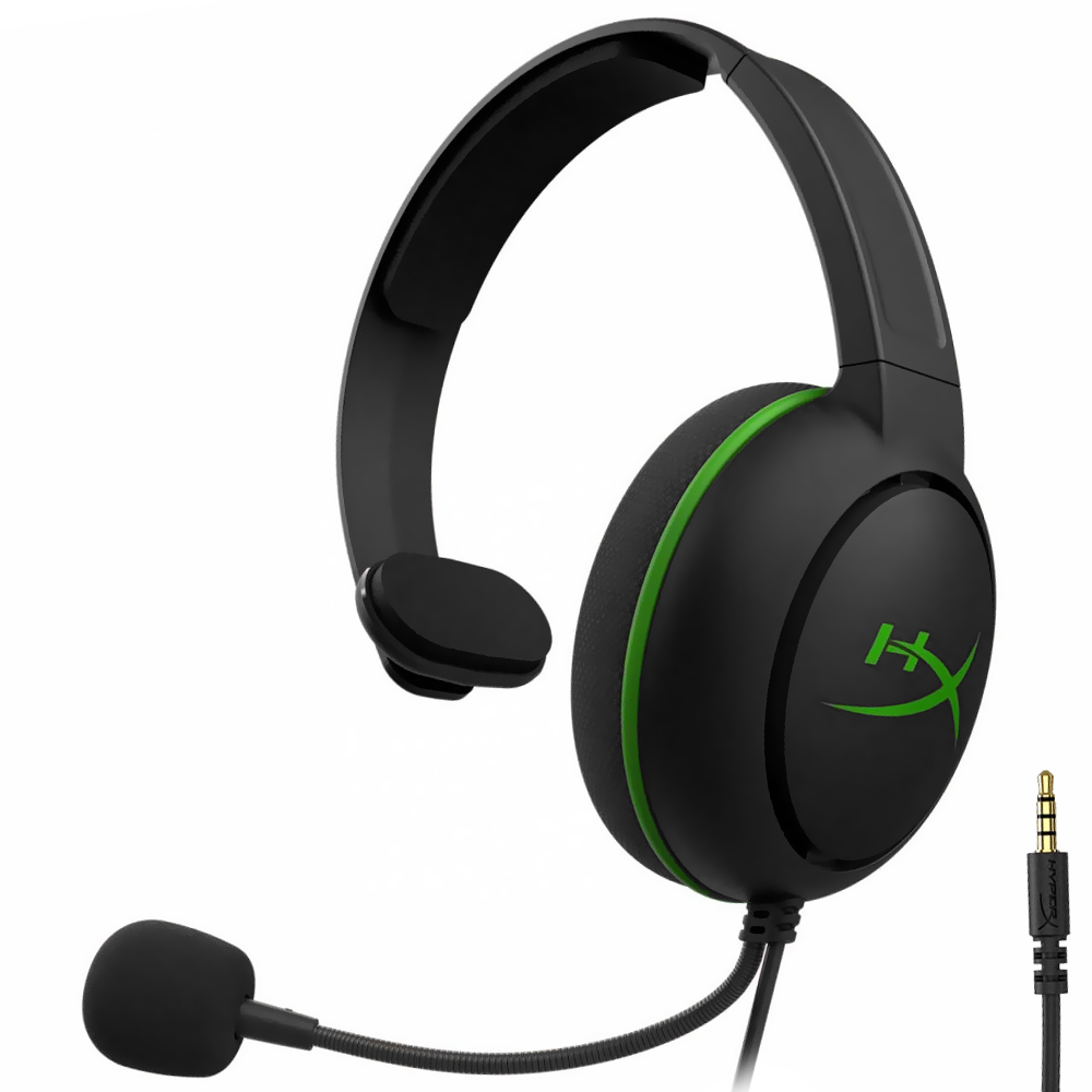Fone Gamer HyperX CloudX Chat Xbox / Com fio - Preto / Verde (HX-HSCOS-GM/WW)