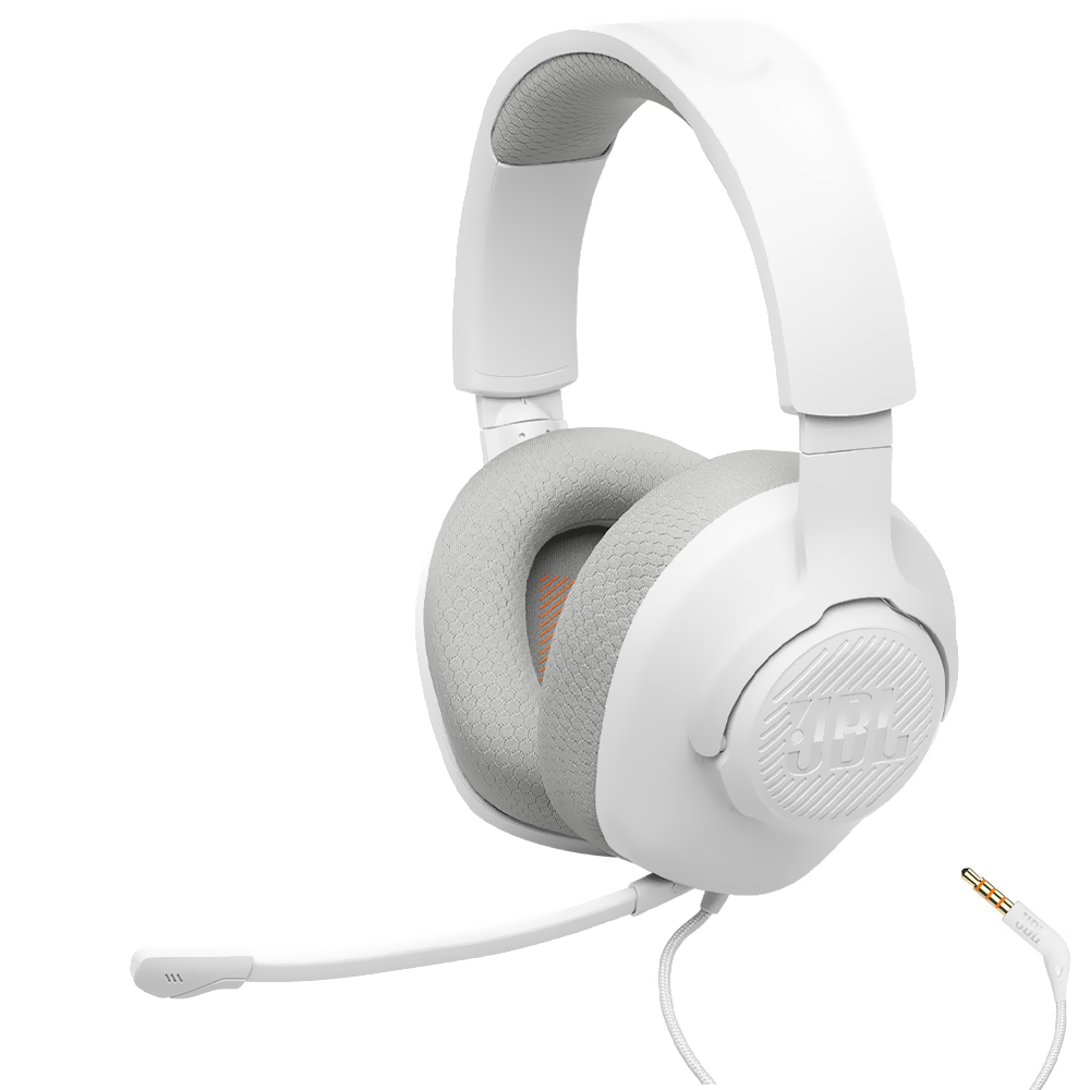 Fone Gamer JBL Quantum 100 M2 / Com Fio - Branco