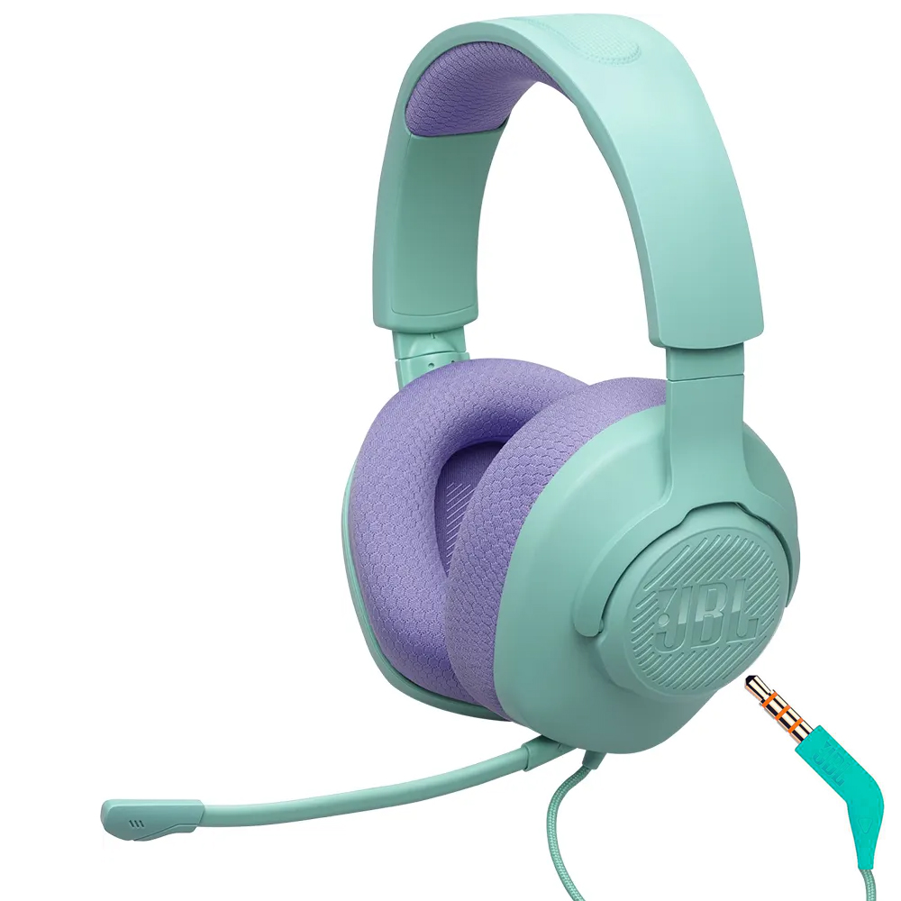 Fone Gamer JBL Quantum 100 M2 / Com Fio - Cyan