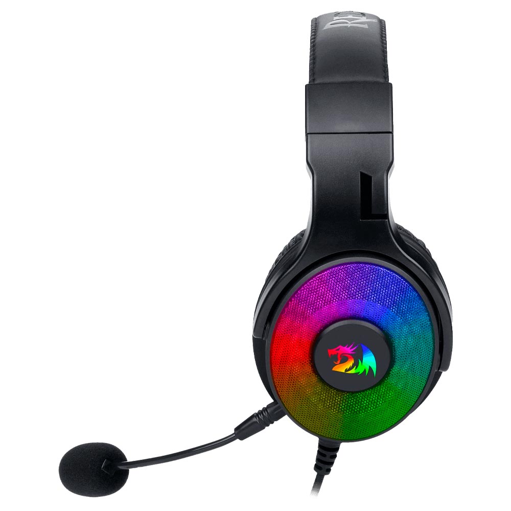 Fone Gamer Redragon H350RGB-1 Pandora 2 RGB / Com Fio - Preto