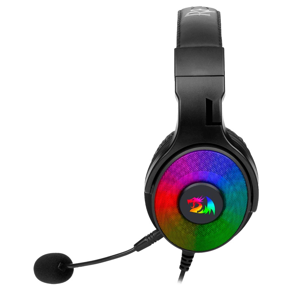 Fone Gamer Redragon H350RGB Pandora RGB / Com Fio - Preto