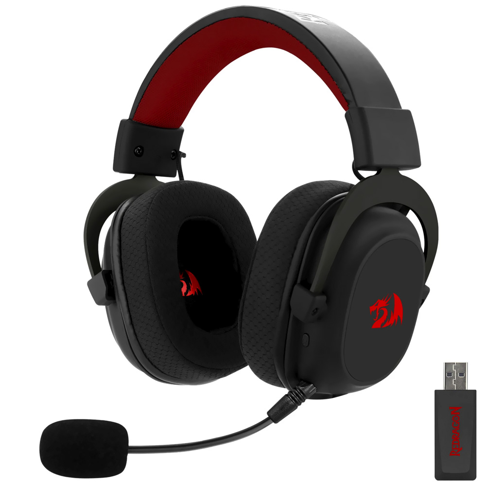 Fone Gamer Redragon H510-PRO Zeus Pro / Wireless - Preto