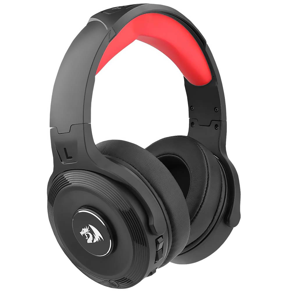 Fone Gamer Redragon H818 Pelops / Wireless - Preto / Vermelho