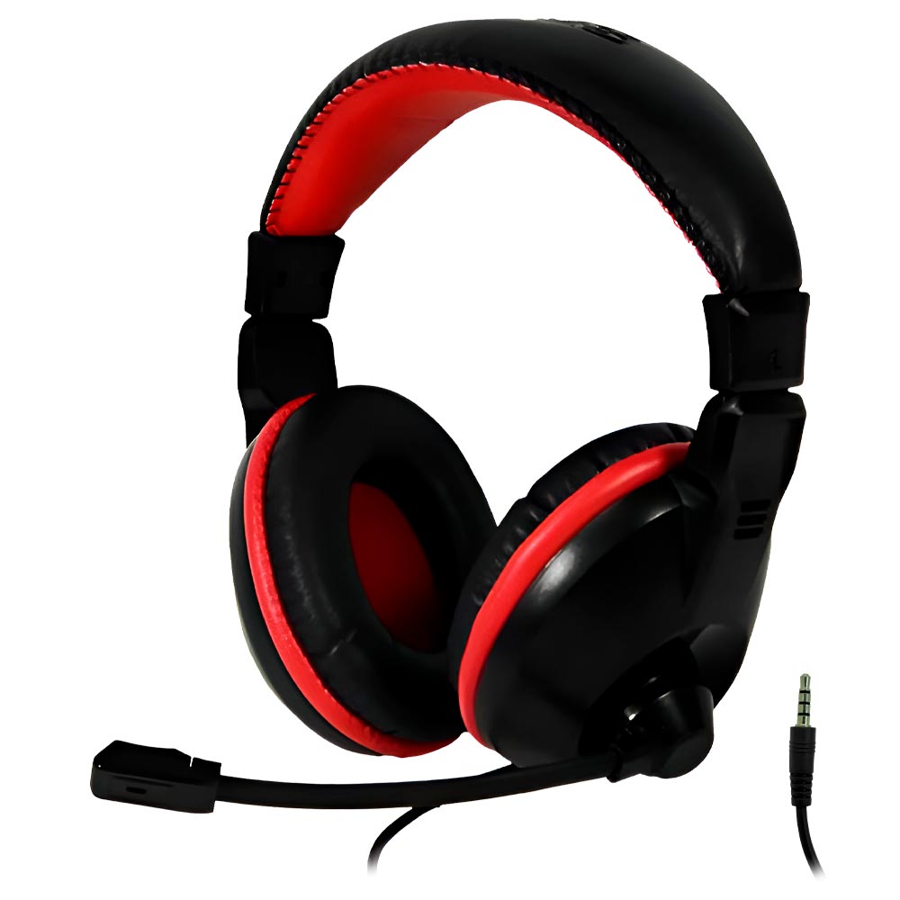 Fone Gamer Satellite AE-265R / Com Fio - Vermelho