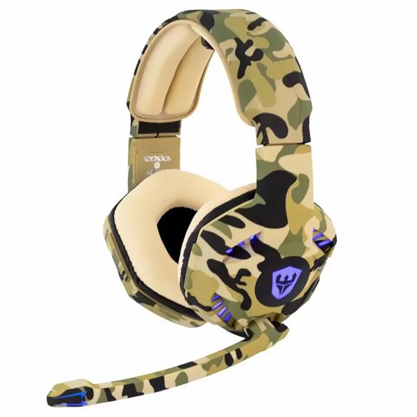 Fone Gamer Satellite AE-368C / Com Fio - Camuflado