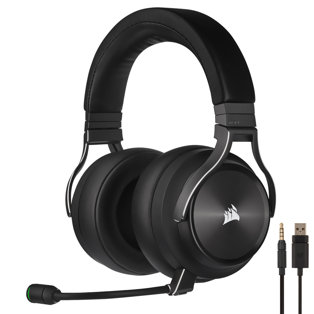 Headset Gamer Corsair Virtuoso XT RGB / Wireless - Preto / Cinza (CA-9011188-NA)