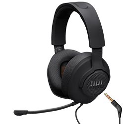 Headset Gamer JBL Quantum 100 M2 / Com Fio - Preto