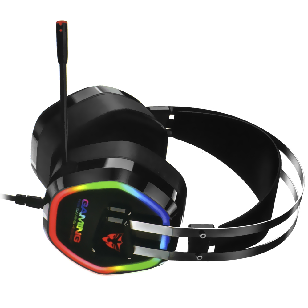 Headset Gamer Satellite AE-305 RGB / Com fio - Preto