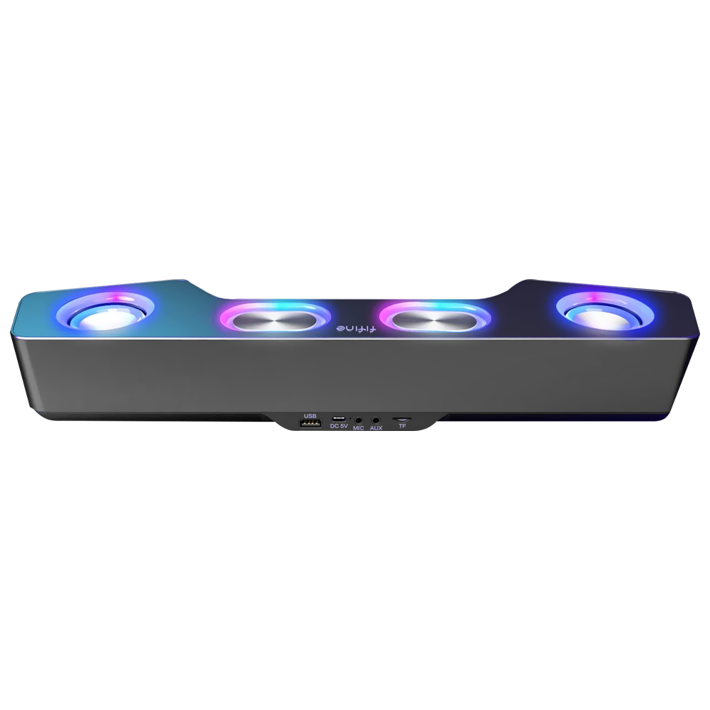 Soundbar Fifine A16 Ampligame RGB / Bluetooth / USB / AUX - Preto