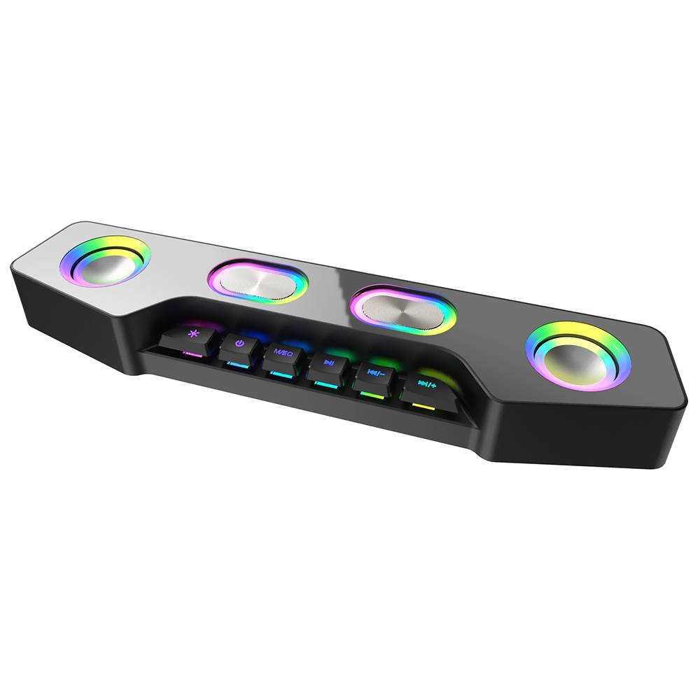 Soundbar Fifine A16 Ampligame RGB / Bluetooth / USB / AUX - Preto