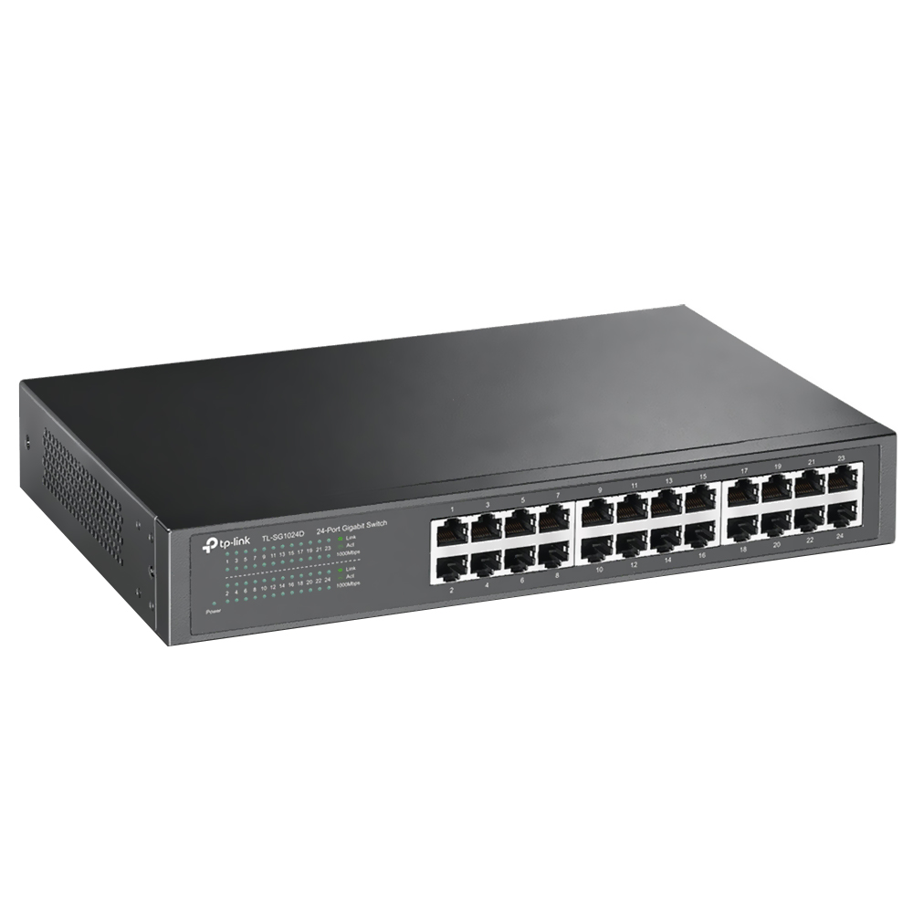 HUB Switch 24 Portas TP-Link TL-SG1024D rackmount 10/100/1000mbps