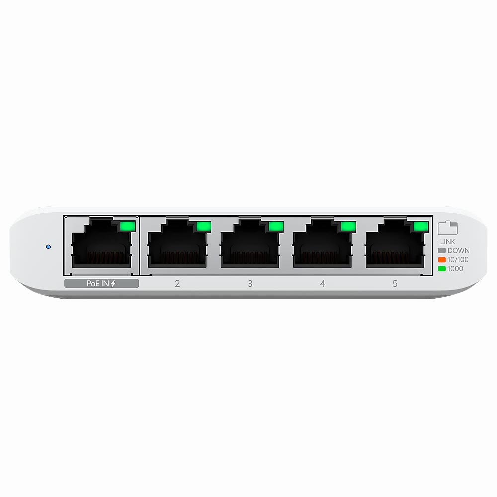 HUB SWITCH  5P. UBNT USW-FLEX-MINI BR UNIFI GIGABIT RJ45 POE 2.5W