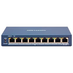 HUB SWITCH  8P. HIKVISION DS-3E1309P-EI/M POE 10/100MBPS