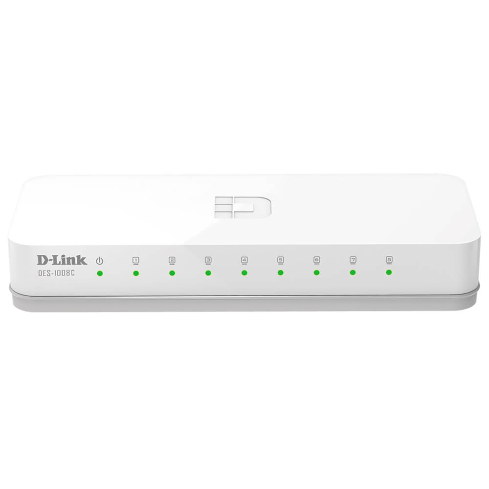 Hub Switch D-Link DES-1008C 8 Portas / 10/100MBPS