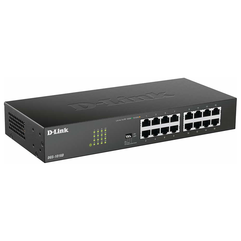 Hub Switch D-Link DGS-1016D 16 Portas / 10/100/1000MBPS