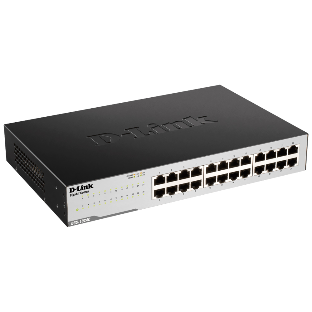 Hub Switch D-Link DGS-1024C 24 Portas / 10/100/1000MBPS