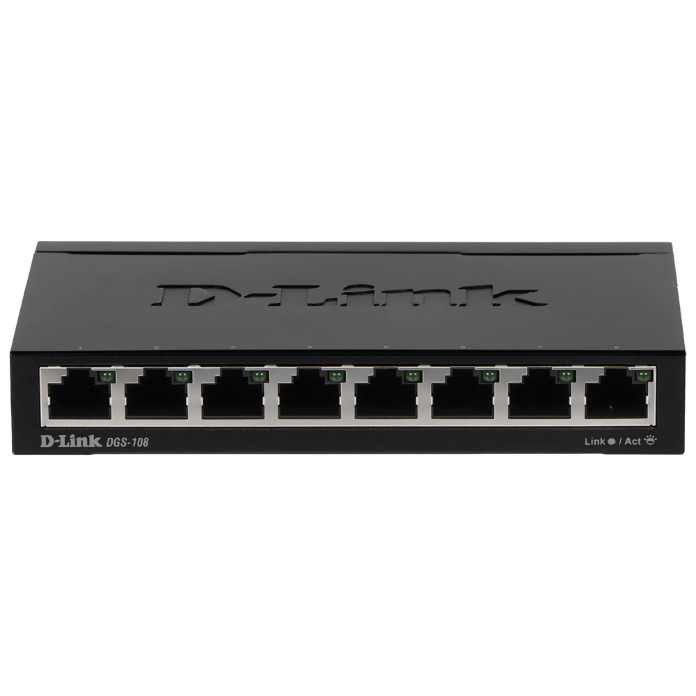 Hub Switch D-Link DGS-108 8 Portas / 10/100/1000MBPS