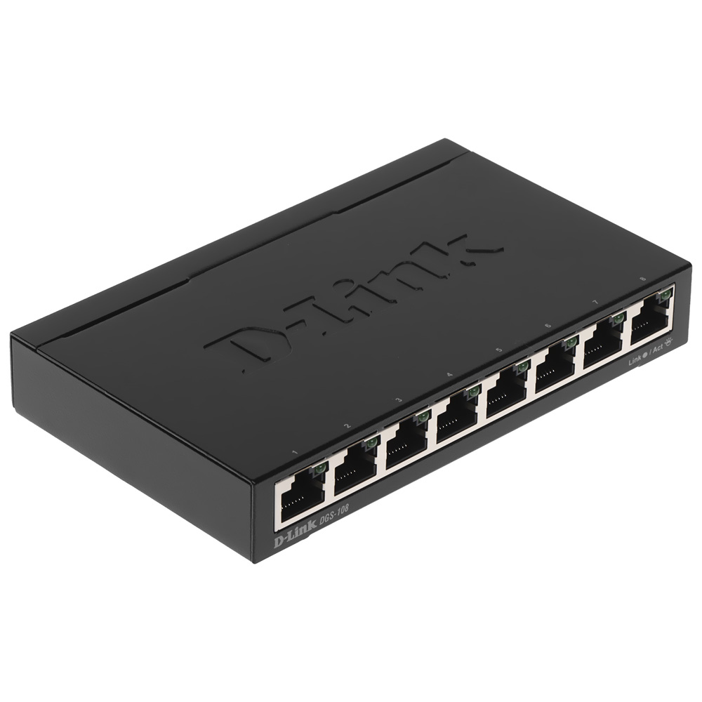 Hub Switch D-Link DGS-108 8 Portas / 10/100/1000MBPS