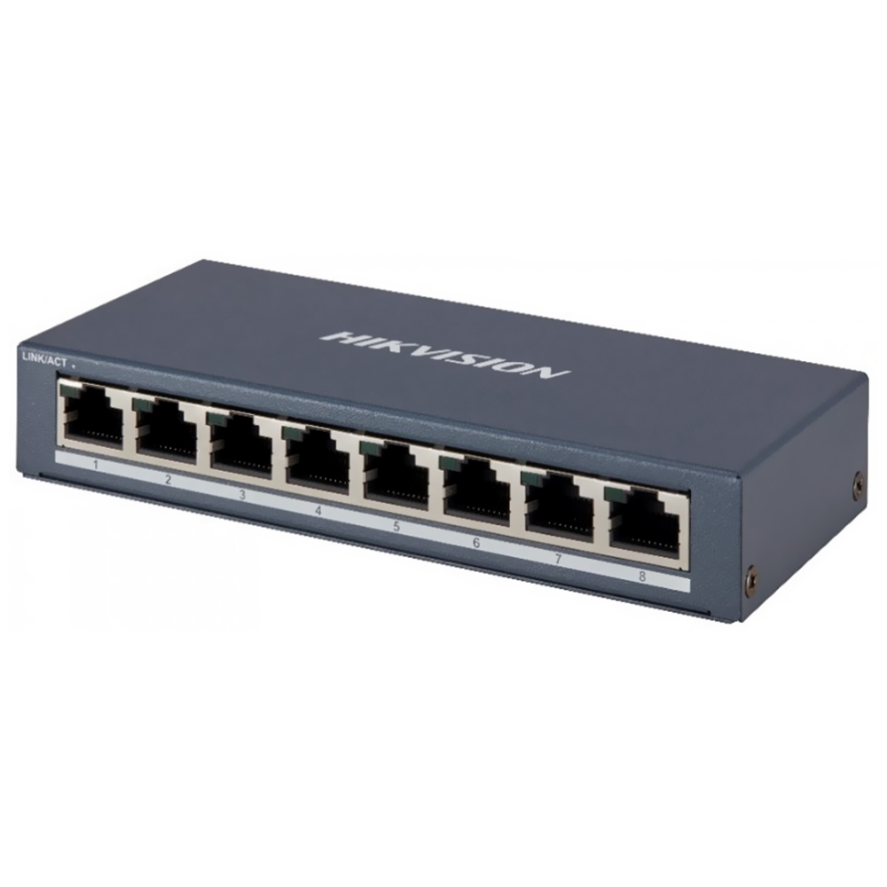 Hub Switch Hikvision DS-3E0508-O 8 Portas / 10/100/1000MBPS