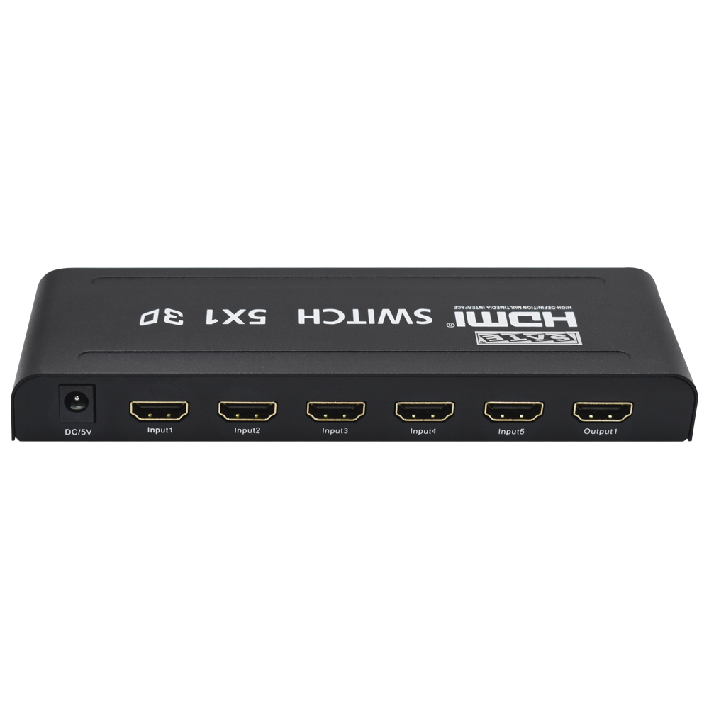 Hub Switch Satellite A-HD04 HDMI 5 x 1 3D Full HD / 1080 - Preto