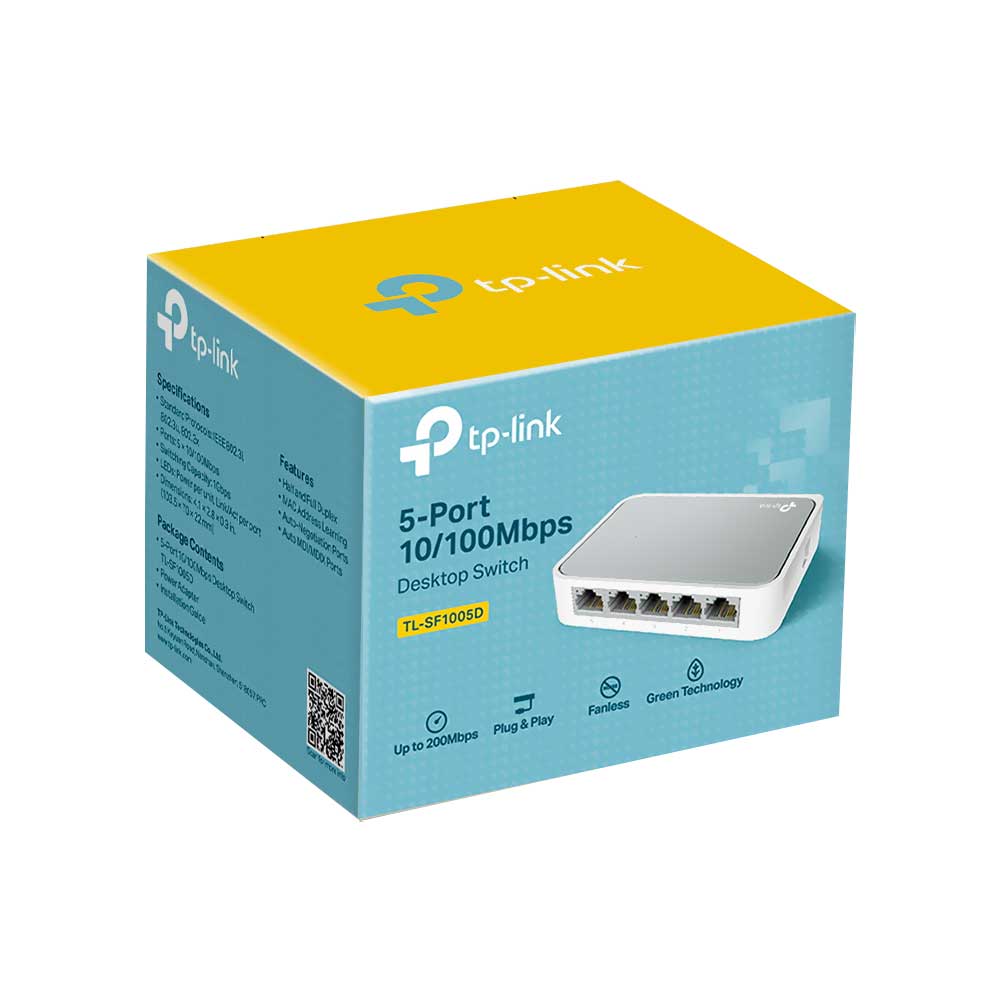 Hub Switch Tp-link TL-SF1005D 5 Portas - 10/100Mbps