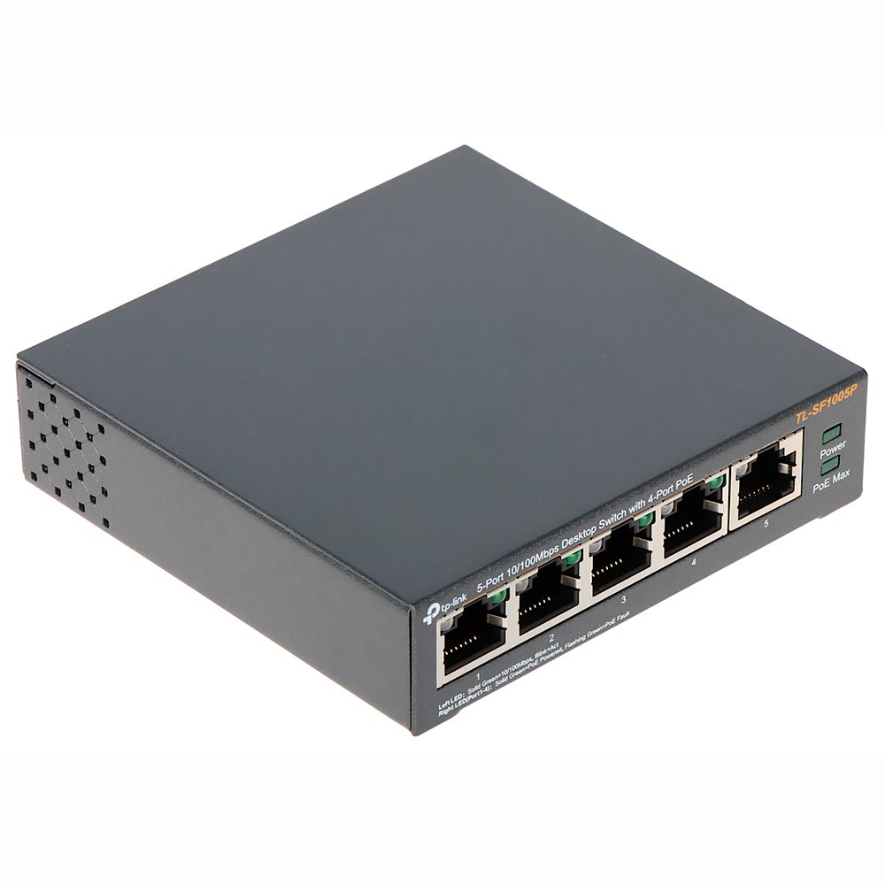 Hub Switch Tp-link TL-SF1005P 4P Poe 5 Portas - 10/100Mbps