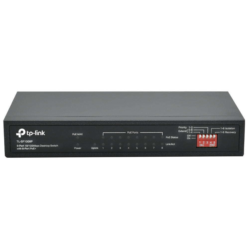 Hub Switch Tp-link TL-SF1009P 9 Portas / 8 Port Poe+ - 10/100Mbps