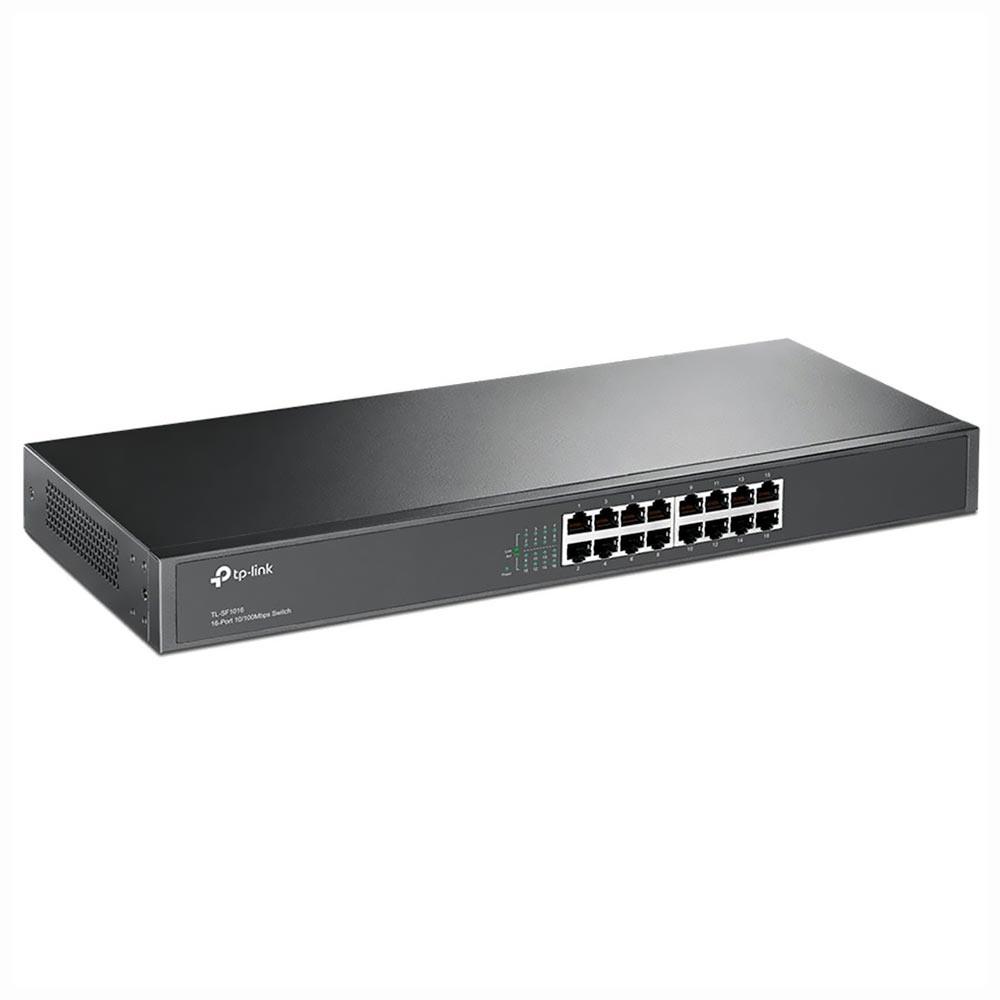Hub Switch Tp-link TL-SF1016 Rackmount 16 Portas - 10/100Mbps