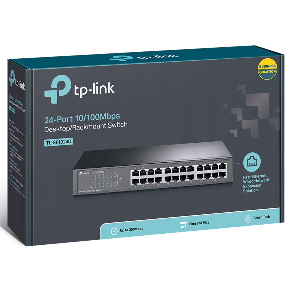 Hub Switch Tp-link TL-SF1024D 24 Portas - 10/100Mbps