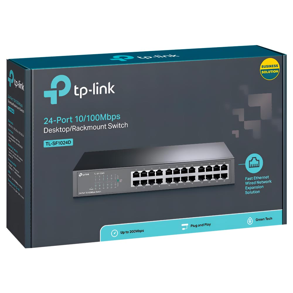 Hub Switch Tp-link TL-SF1024D 24 Portas - 10/100Mbps