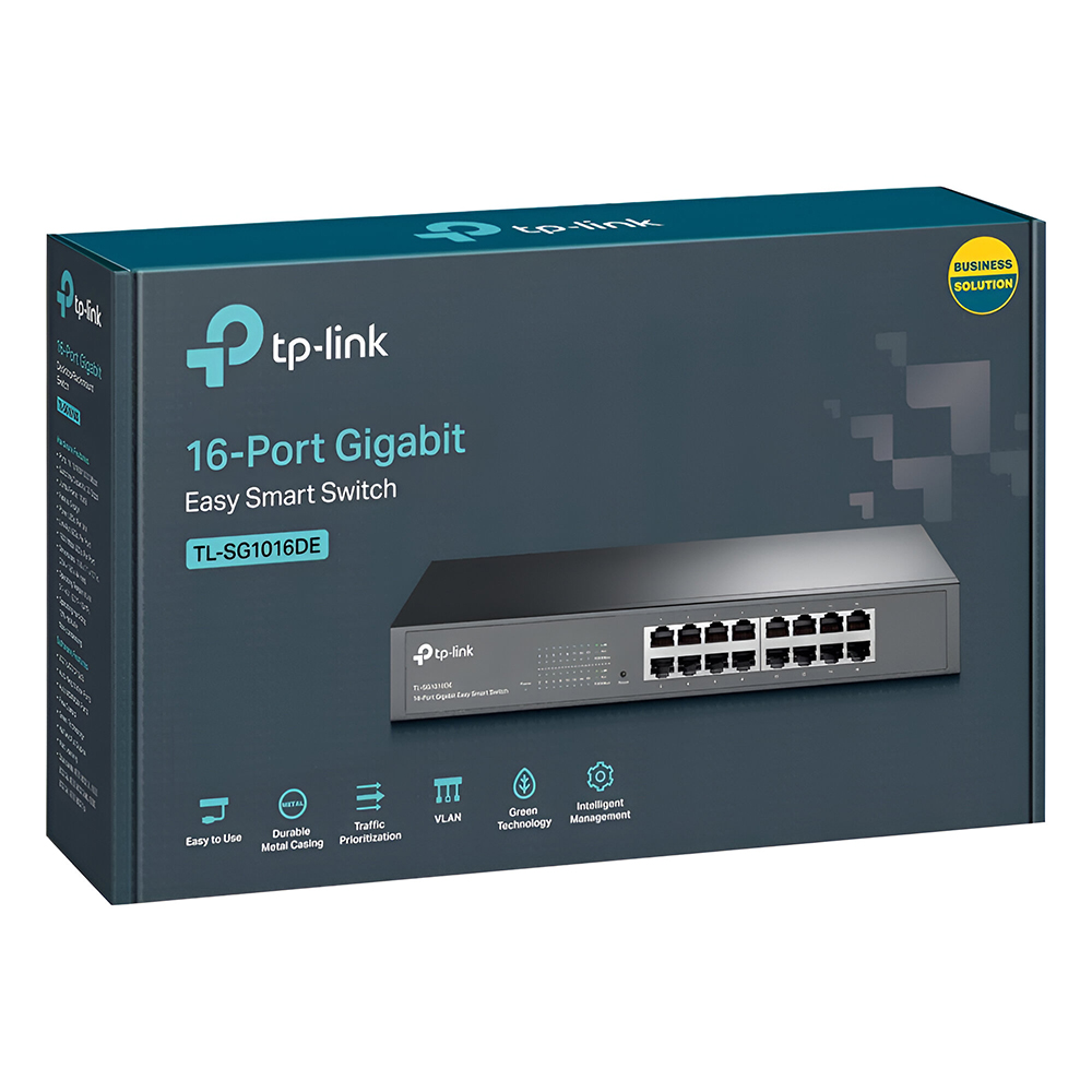 Hub Switch Tp-link TL-SG1016DE Smart 16 Portas - 10/100/1000Mbps