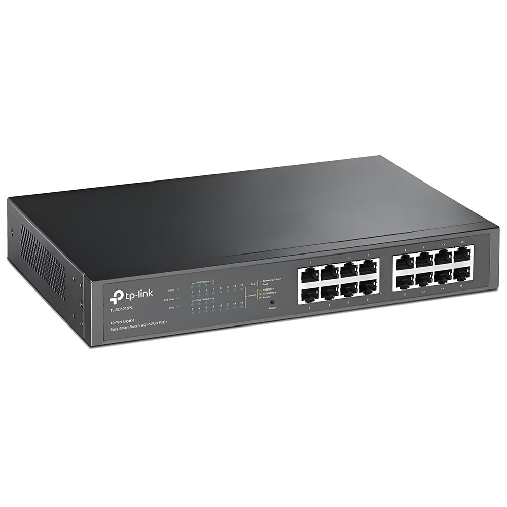 Hub Switch Tp-link TL-SG1016PE 16 Portas Gigabit / 8 Portas Poe+ - 10/100/1000Mbps