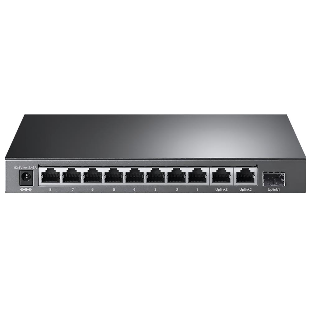 Hub Switch Tp-link TL-SG1210MP 10 Portas Gigabit / 8 Portas Poe+ 123W - 10/100/1000Mbps