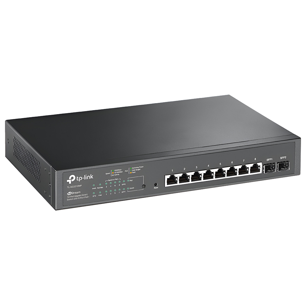 Hub Switch Tp-link TL-SG2210MP 10 Portas / 8 Port POE+ 2SFP - 10/100/1000Mbps