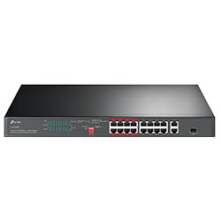 Hub Switch Tp-link TL-SL1218P 16 Portas Poe+ 10/100Mbps / 2 Portas Gigabit Rackmount 1SFP - 10/100/1000Mbps