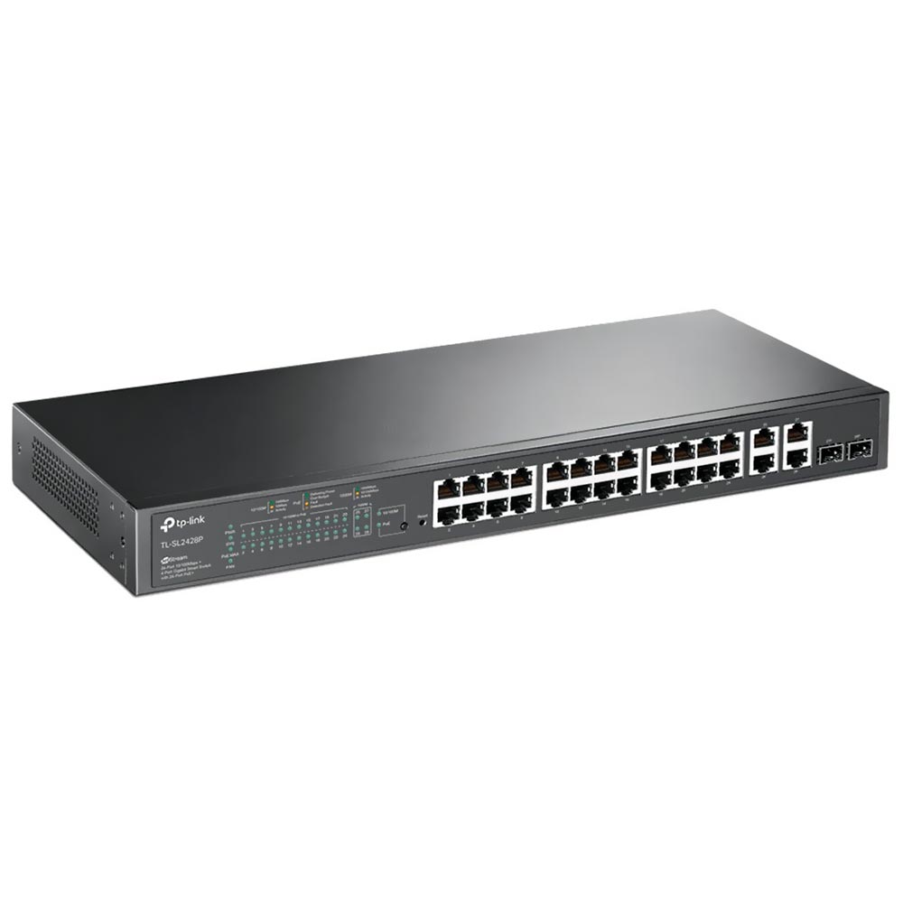 Hub Switch Tp-link TL-SL2428P POE+2SFP 24 Portas - 10/100/1000Mbps